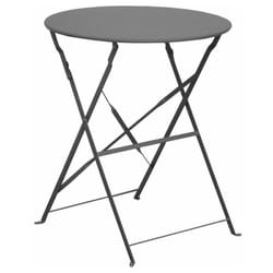 Proloisirs - gueridon rond diam. 60 cuba grey