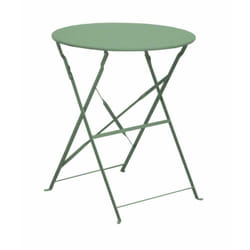 Proloisirs - Guéridon Cuba rond - 60 cm de diamètre - amande