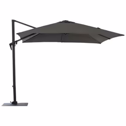 Quelle que soit l’heure de la journée, le parasol Roma vous garantit de l’ombre ; la rotation à 360° du parasol grâce à la pl ...