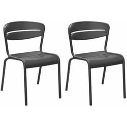 Chaises terrasse en aluminium Haora (Lot de 2)