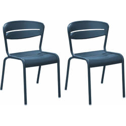Chaises terrasse en aluminium Haora (Lot de 2)