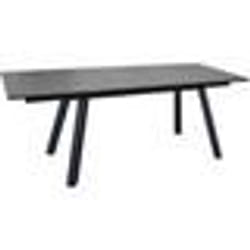 Table pour lextérieur - PROLOISIRS - Agra Graphite - Plateau en verre trempé - Allonges incluses
