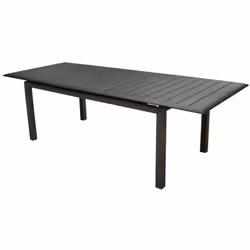 Les particularités de la table rectangulaire Louisiane 187/247 cm : Mise en place /rangement synchronisé de l’allonge central ...