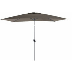 Parasol inclinable alu 300 x 200 cm / 6 baleines - Gris mat / taupe - Proloisirs