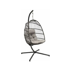 Proloisirs - Fauteuil suspendu - Gris kiwi
