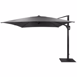 Les particularités du parasol déporté Elios FULL LED Novasun 3x3 m : Toile Novasun 280 gr / m², indice UPF 50+ (excellente fi ...
