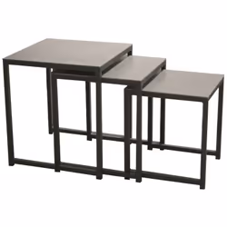 Les particularités des tables basses Gigogne : 3 dimensions différentes Structure aluminium recouverte d’une peinture époxy M ...