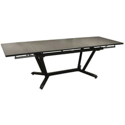 Proloisirs - Table de jardin Vita 150/200/250 cm, plateau Kedra® alu ceram kedra - graphite/alley