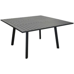 Table de jardin extensible 6/8 personnes Barcelona - graphite 100/145x145 cm - Proloisirs
