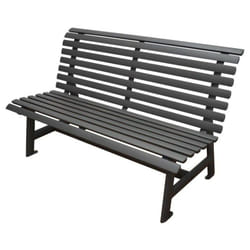 Proloisirs - Banc de jardin 3 places Square - graphite 150 x 88 x 74 cm