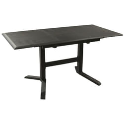 Proloisirs - Table de jardin rectangulaire extensible Sotta en aluminium - graphite 110/150 cm