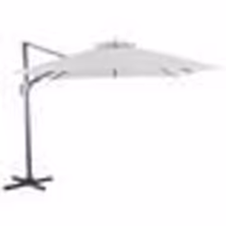 Parasol déporté PROLOISIRS - Orient Nh Bio Clim Alu - Ecru - 300 cm - Manuel - Rectangulaire