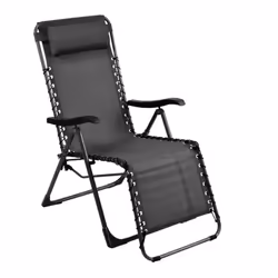 Proloisirs - Fauteuil de jardin relax pliant Neo - graphite/gris 88 x 112 x 64 cm