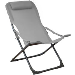 Proloisirs - Chaise relax en acier et toile Easy