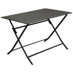 Table de jardin rectangulaire Lorita - graphite 110 x 71 x 70 cm - Proloisirs