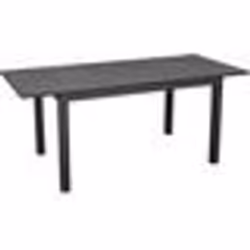 Table de jardin - PROLOISIRS - Genes - Aluminium - Graphite - Rectangulaire - Extensible