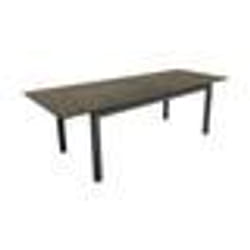 Table de jardin - PROLOISIRS - Tahaa - Extensible 180/240 cm - HPL Fundermax - Graphite/Cave
