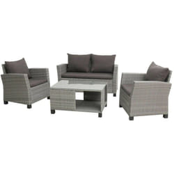 Salon de détente Anémone epoxy resine - grey/gris (set complet) - Proloisirs