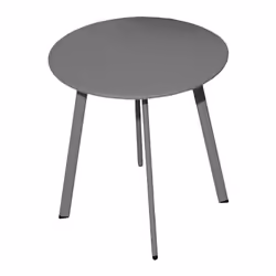Les particularités de la table basse Massaï ø 45 cm : Plateau plein Structure acier recouvert d’une peinture époxy. Multifonc ...