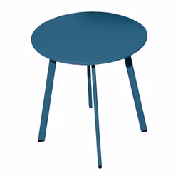 Les particularités de la table basse Massaï ø 45 cm : Plateau plein Structure acier recouvert d’une peinture époxy. Multifonc ...