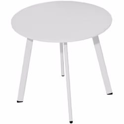 Les particularités de la table basse Massaï ø 50 cm : Plateau plein Structure acier recouvert d’une peinture époxy. Multifonc ...