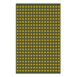 Proloisirs - Tapis d'extérieur pour salon détente ou repas moutarde/graphite 240 x 150 cm