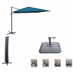 Quelle que soit l'heure de cette belle et chaude journée d'été, vous profiterez d'un point d'ombrage appréciable. Le parasol  ...