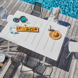 Chaise de jardin empilable en aluminium Bari