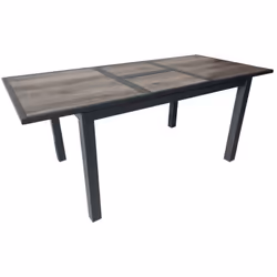 Les grandes dimensions de la table de repas rectangulaire Genes, sa beauté rectiligne, lui permettent de rivaliser avec la co ...