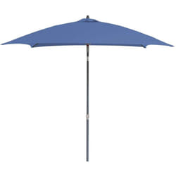 Proloisirs - Parasol droit en fibre de verre Aly Gris, Bleu