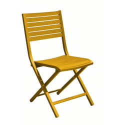 Chaise pliante - lucca - Aluminium époxy - Lattes miel - Proloisirs