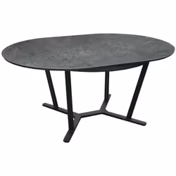 Une table ovale , avec son allonge en place, permet d’installer de nombreux convives tout en ayant une bonne circulation. De  ...