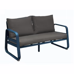 Parfait équilibre entre design minimaliste et confort durable. La structure du canapé d'extérieur Tonio est en aluminium reco ...