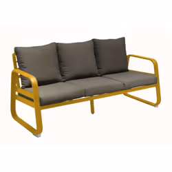 Parfait équilibre entre design minimaliste et confort durable. La structure du canapé d'extérieur Tonio est en aluminium reco ...