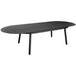 Table de jardin oblongue Dublin 230 / 300 x 120 cm - graphite - Aluminium - Proloisirs