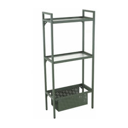 Etagère Balcon en acier à 2 niveaux - 118 x 24 x 53 cm - vert - Proloisirs