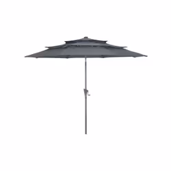 Les + produits : Ouverture manivelle Facile d'entretien Color Box Caractéristique : Parasol rond 300/6 baleines acier 18 x 12 ...