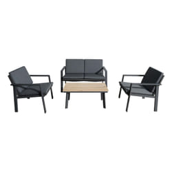 Proloisirs Sun ensemble de meubles de jardin Graphite, Gris