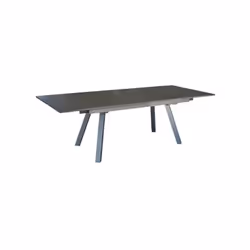 Les + produits : 2 allonges autoélévatrices en bout de plateau Caractéristique : Châssis alu Epoxy, Plateau à lames HPL 6 mm  ...