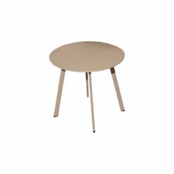 Table basse de jardin en acier Massai 40 cm Sable