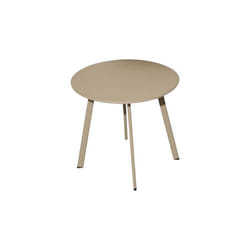 Table basse de jardin en acier Massai 40 cm Sable