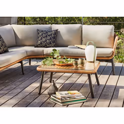 Proloisirs Tornado ensemble de meubles de jardin Beige, Graphite