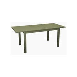 PROLOISIRS Table de jardin extensible Genes en aluminium/lattes - 110/170 x 70 cm - amande