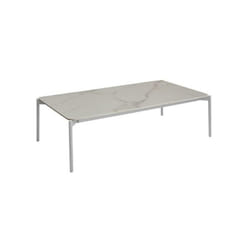 Table basse de jardin Ambiance en aluminium/céramique - blanc - Proloisirs