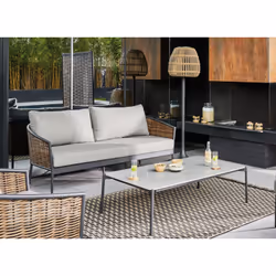 Proloisirs Muse ensemble de meubles de jardin Anthracite, Graphite - Vue supplémentaire 4