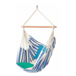 Toile de hamac chaise suspendue avec bois d'écartement - azul - Proloisirs