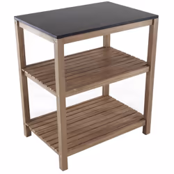 L’étagère FIDJI combine l’élégance naturelle de l’acacia FSC 100% avec la solidité du granit noir. Ce meuble de rangement est ...