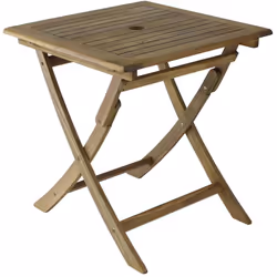 La table pliante SOPHIE en acacia FSC 100% est idéale pour les petits espaces ou les repas en extérieur. Avec son design comp ...