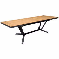 Profitez d’un design naturel et fonctionnel avec la table extensible VITA. Son châssis en aluminium époxy graphite garantit r ...