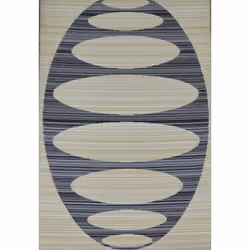 Le tapis Polypropylène 150x240 Ovalie offre un design élégant et une texture agréable, parfait pour compléter votre décoratio ...